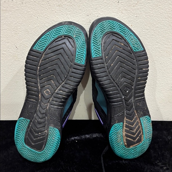 Reebok Black Sneakers with Purple and Teal Accents - Picture 7 of 7